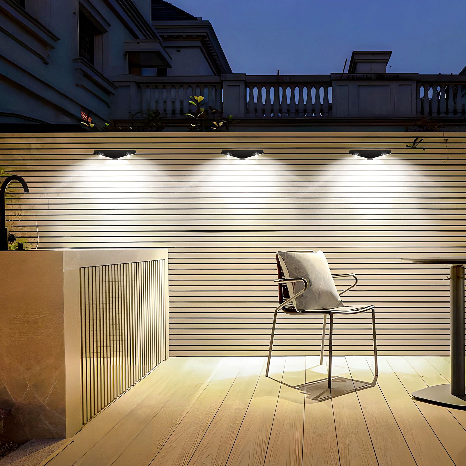 2 pcs/lot solar garden light Villa outdoor garden atmosphere light exterior wall decoration Intelligent sensing LED light 2V 200MA white light